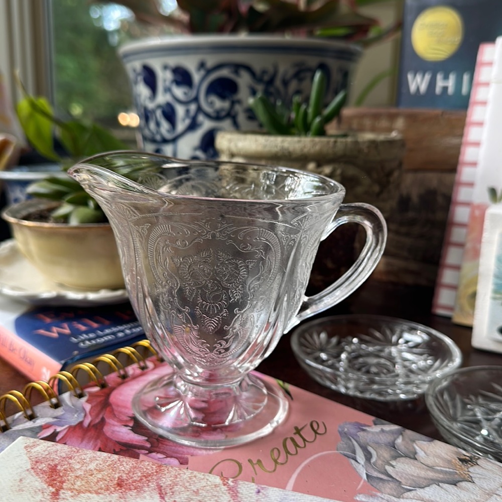 Etched Glass Vessel